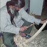 Figure 3: Abdol Ali Baqeri Nejad is making the curved Harp