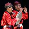 Figure 1: Ali Abchuri, the qoshmeh player, and Hussein Babi