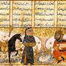 Figure 8: The oud player in the miniatures of the Safavid era 